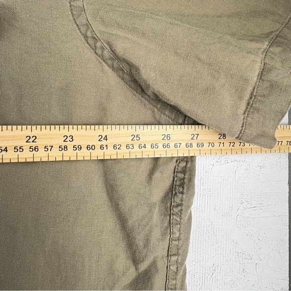 VTG Merona Men's 100% Linen Button Up Short Sleeve Shirt XL - Picture 4 of 8